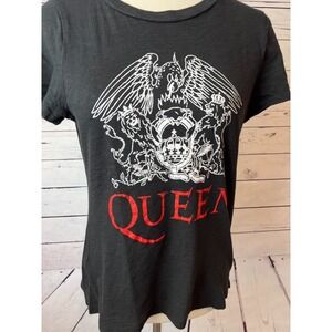 Queen Official Merchandise Shirt Small Womens Classic crest Band Tee T-Shirt